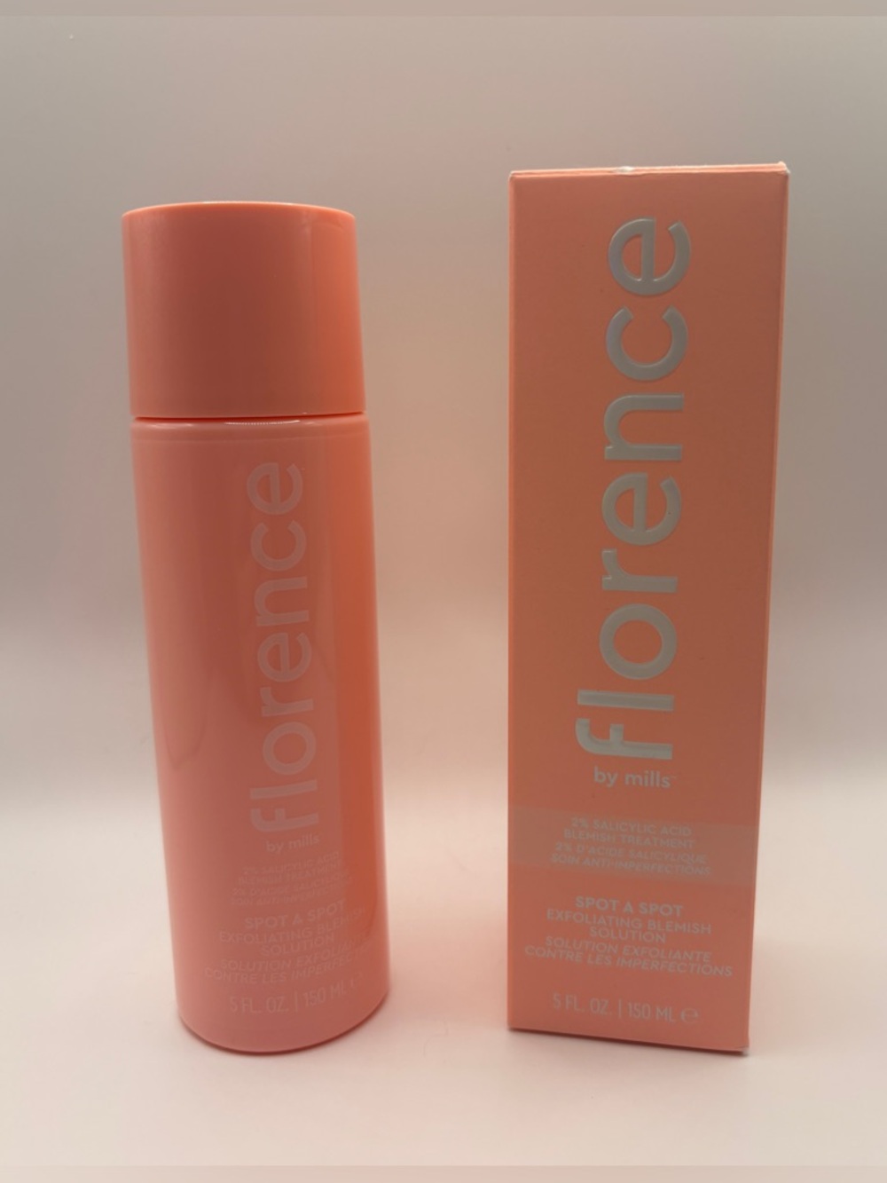 Florence by Mills Exfoliant Solution Salicylic Acid Vegan 5 fl oz 150 ml NIB